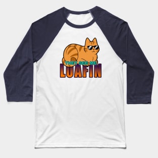 They See Me Loafin' - Orange Cat Baseball T-Shirt